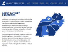 Tablet Screenshot of langleyproperty.com